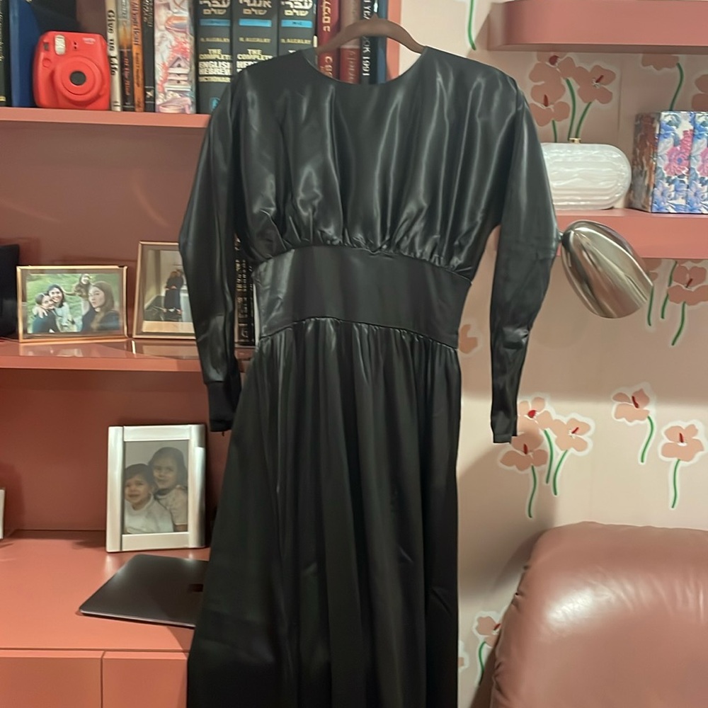 ByTess Black Satin Dress